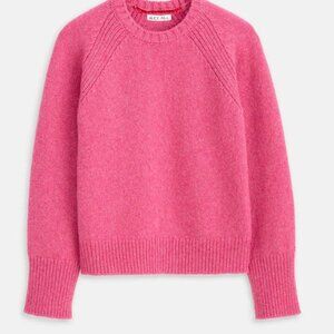 Alex Mill Greta Crew Neck Lambswool Sweater Pink Large EUC
